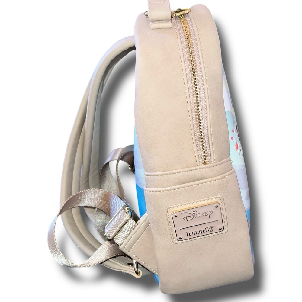 DISNEY Loungefly Mini Backpack Pocahontas Meeko Scenery Sunflowers River Wind - Picture 5 of 15